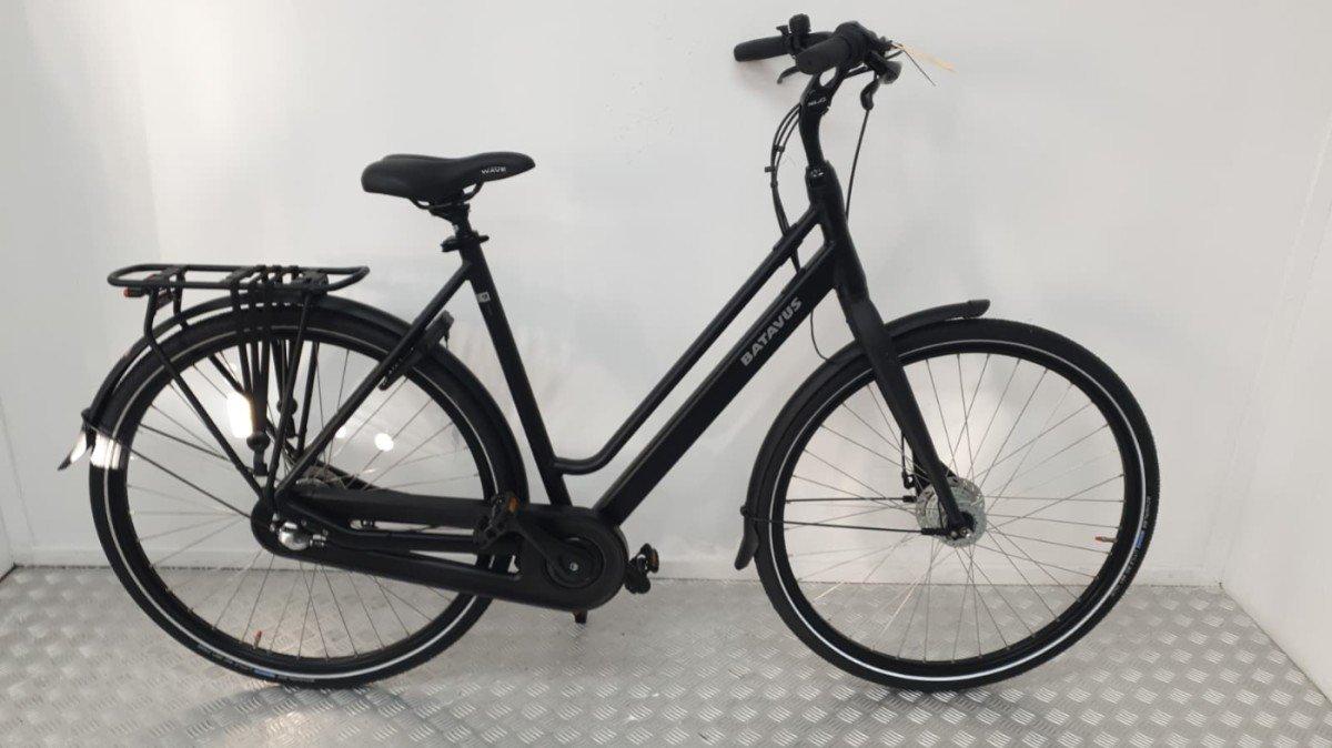 Batavus Vonk stadsfiets 57 cm in zwart, voorkant