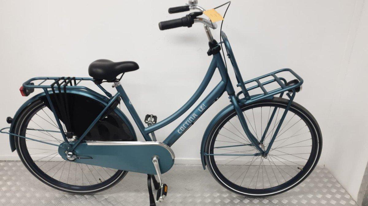 Cortina U4 transportfiets 50 cm in blauw, tweedehands
